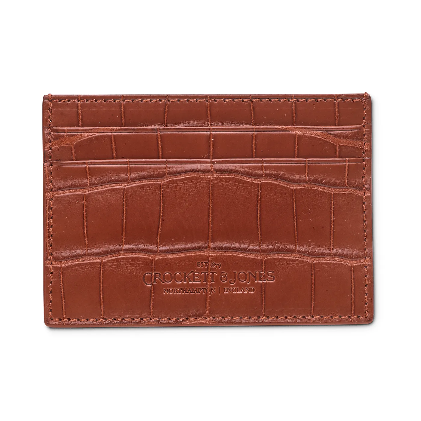 Card Holder Tan Crocodile sold by Crockett & Jones product image thumbnail 3