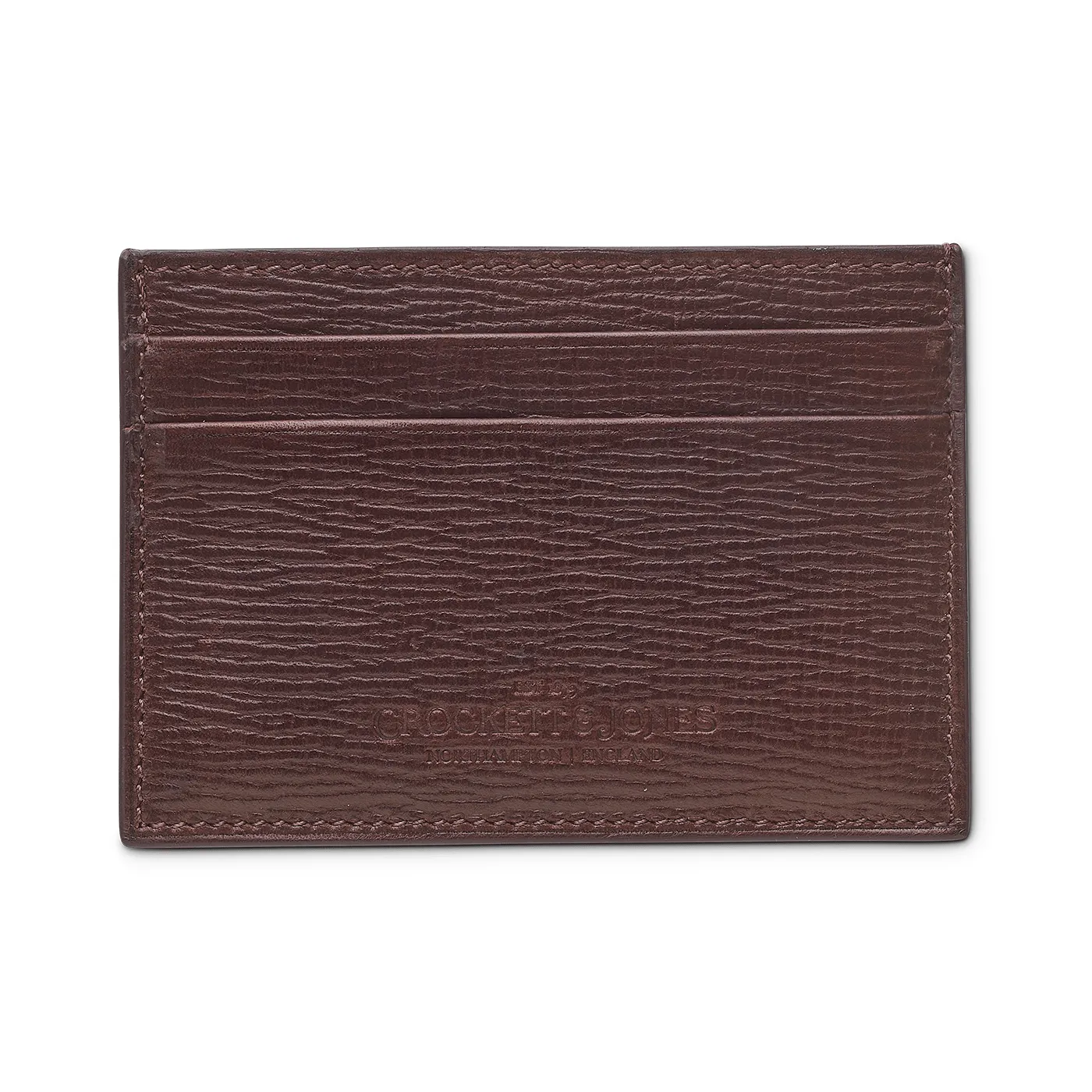 Card Holder Dark Brown Willow Grain sold by Crockett & Jones product image thumbnail 3
