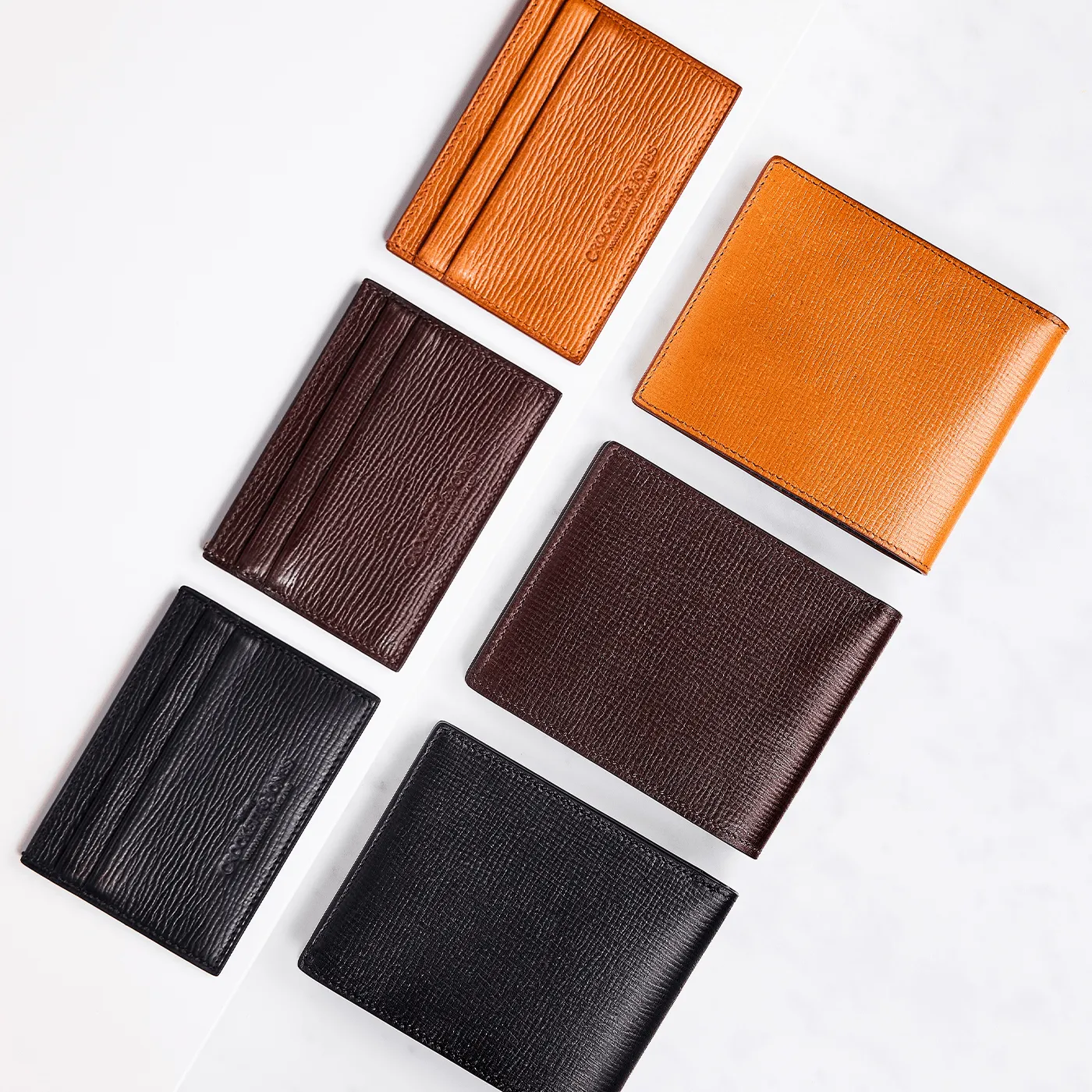 Card Holder Dark Brown Willow Grain sold by Crockett & Jones product image thumbnail 5