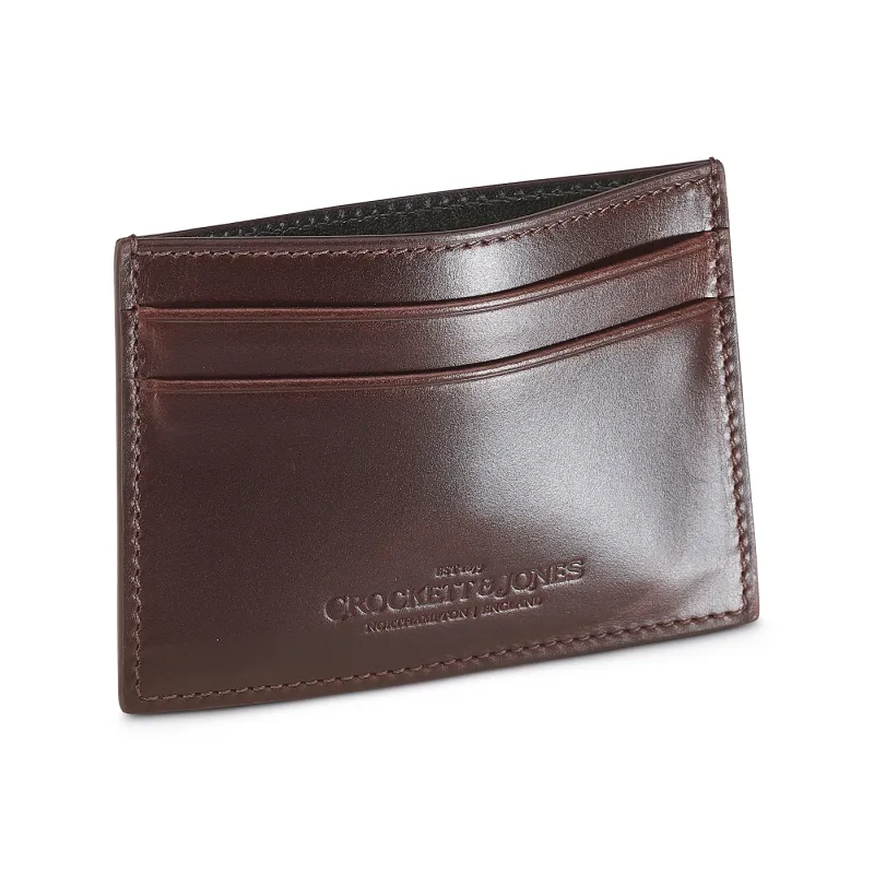Card Holder Coffee Hurricane Hide sold by Crockett & Jones