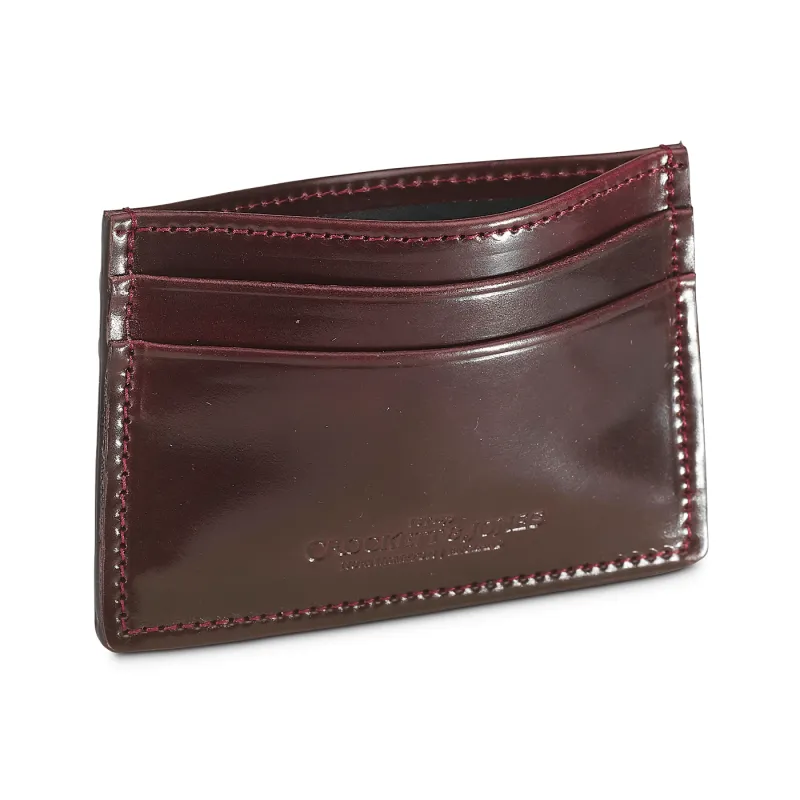Card Holder Burgundy Cordovan sold by Crockett & Jones