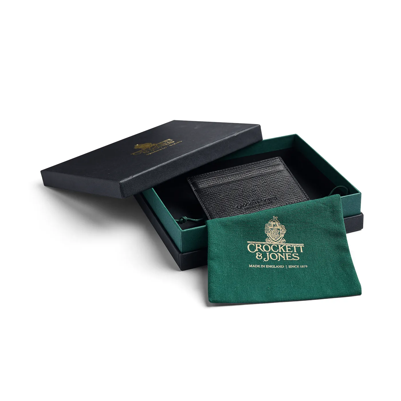 Card Holder Black Willow Grain sold by Crockett & Jones product image thumbnail 4