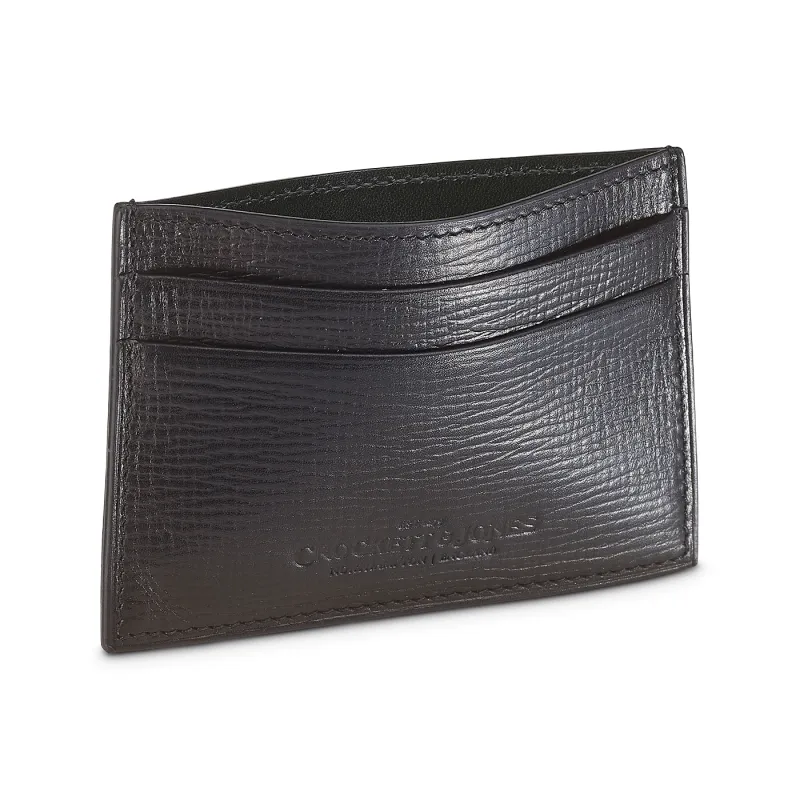 Card Holder Black Willow Grain sold by Crockett & Jones