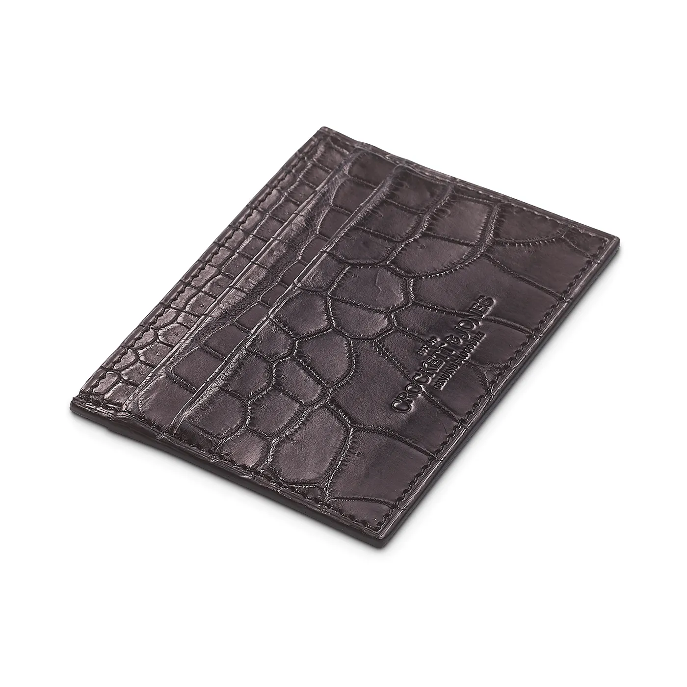 Card Holder Black Crocodile sold by Crockett & Jones product image thumbnail 2