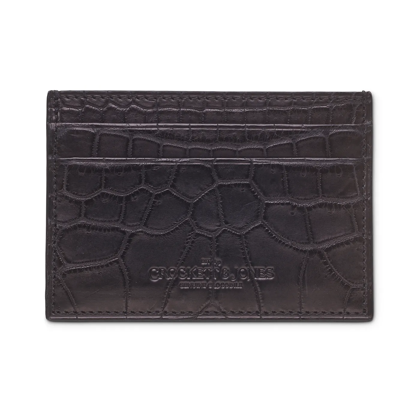 Card Holder Black Crocodile sold by Crockett & Jones product image thumbnail 3