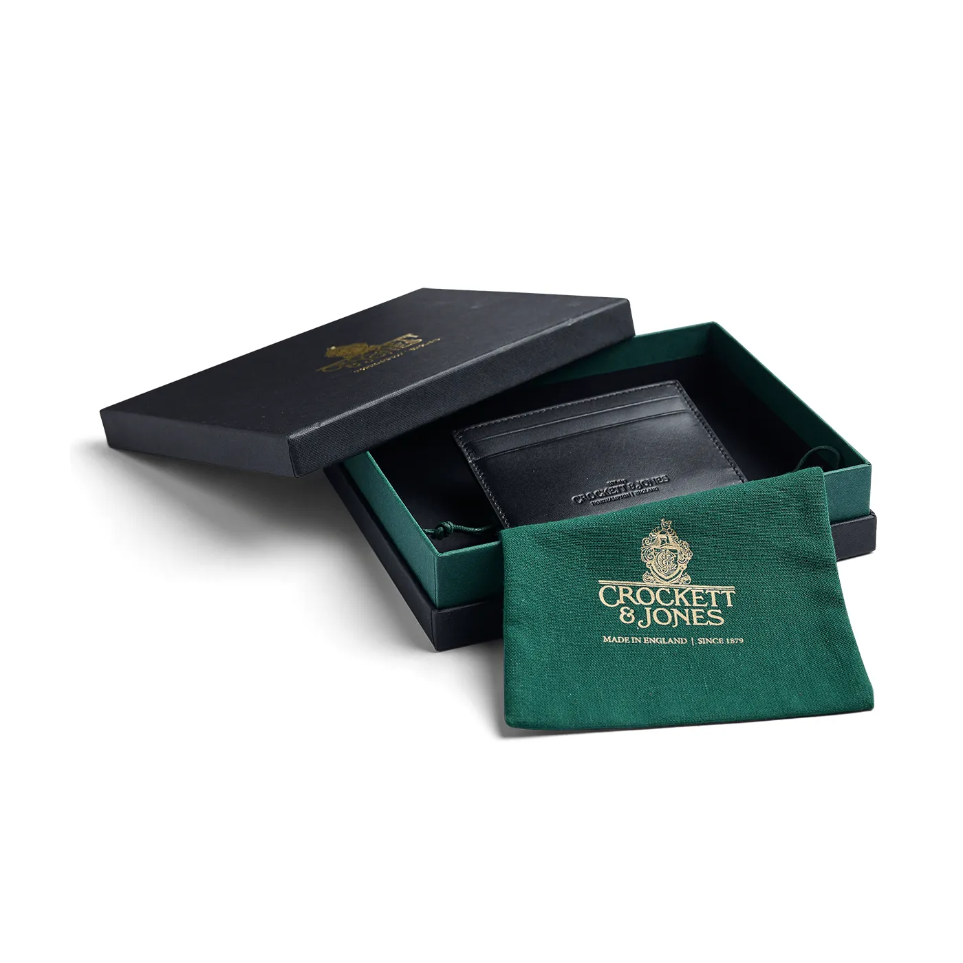 Card Holder Black Calf sold by Crockett & Jones product image thumbnail 4