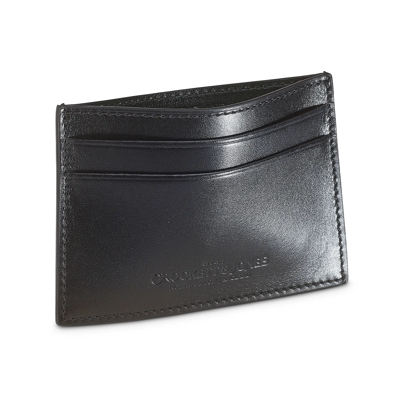 Card Holder Black Calf sold by Crockett & Jones
