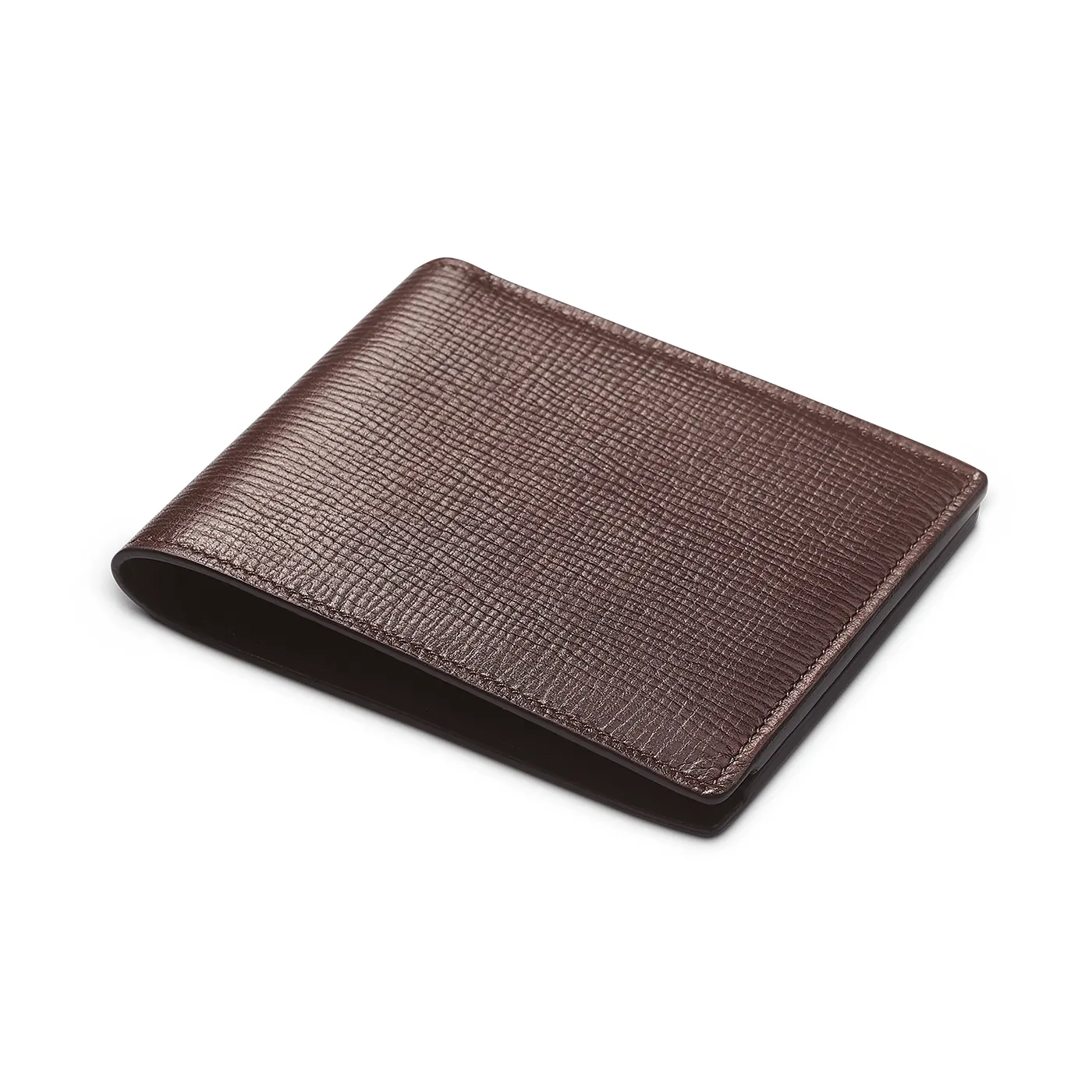Billfold Wallet Dark Brown Willow Grain sold by Crockett & Jones product image thumbnail 2