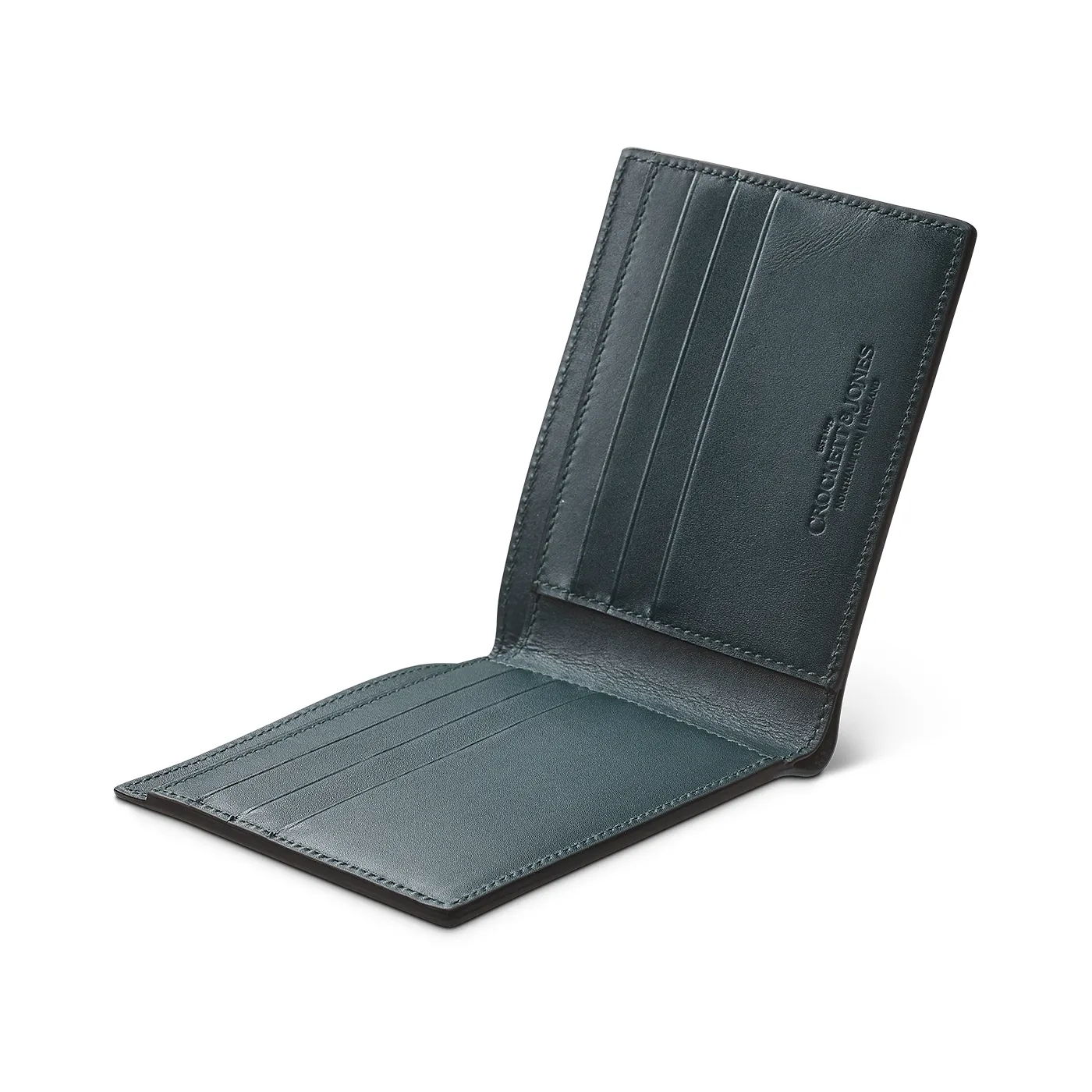 Billfold Wallet Dark Brown Willow Grain sold by Crockett & Jones product image thumbnail 3