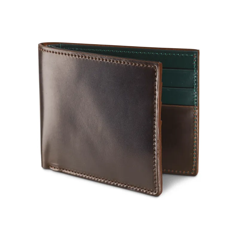 Billfold Wallet Dark Brown Cordovan sold by Crockett & Jones