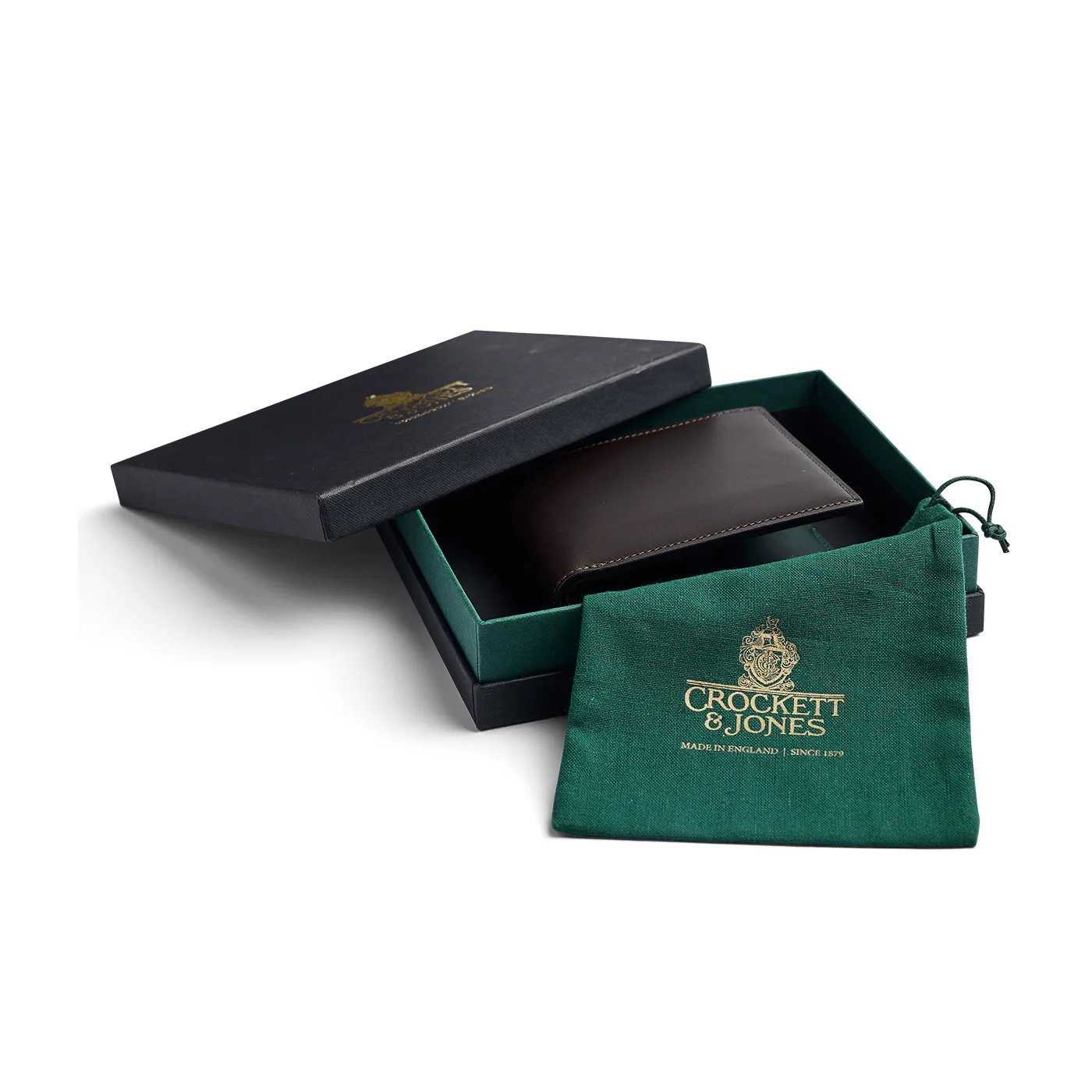 Billfold Wallet Coffee Hurricane Hide sold by Crockett & Jones product image thumbnail 4