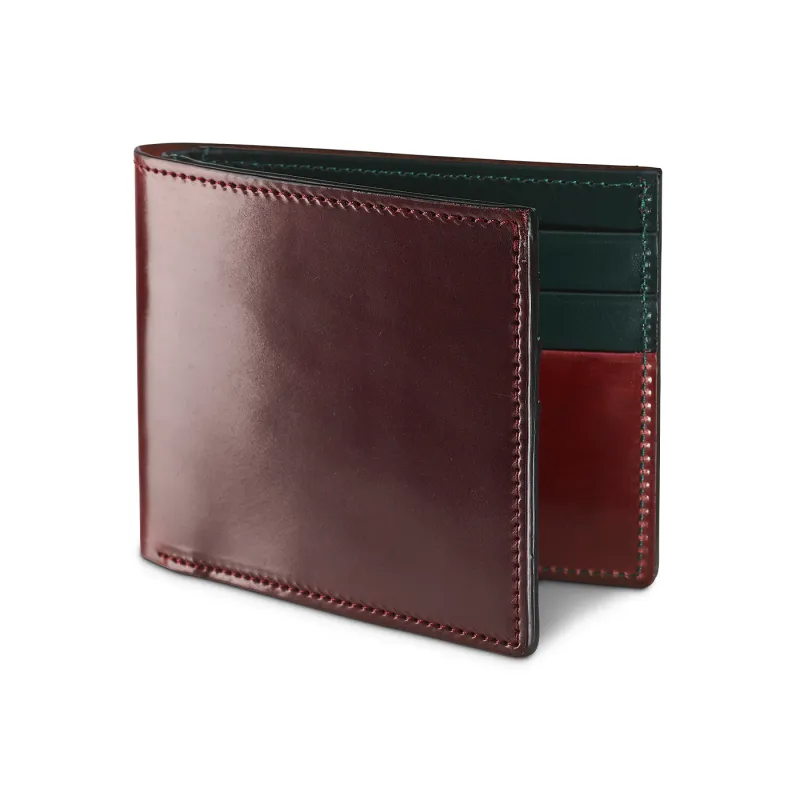 Billfold Wallet Burgundy Cordovan sold by Crockett & Jones