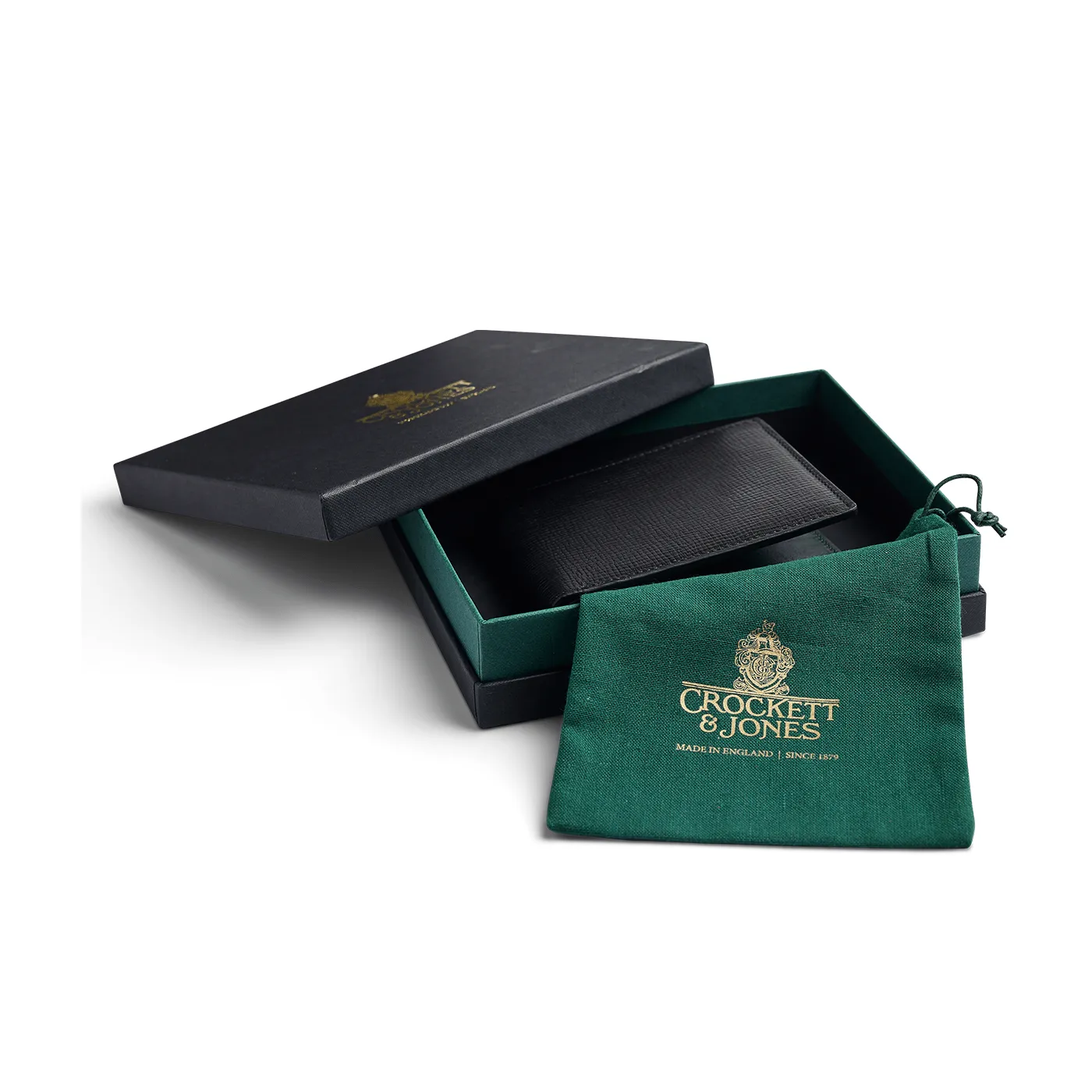 Billfold Wallet Black Willow Grain sold by Crockett & Jones product image thumbnail 4