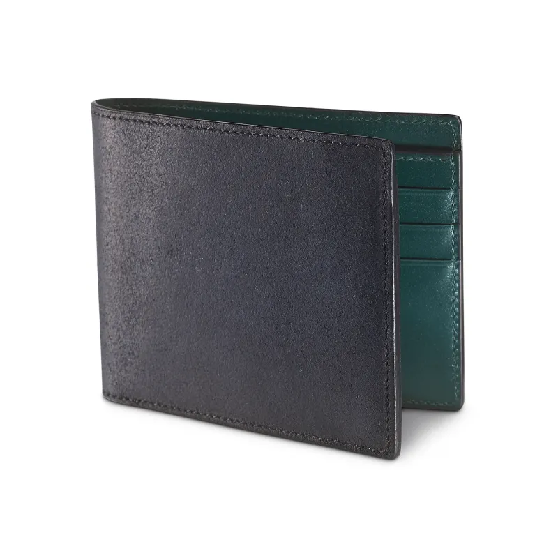 Billfold Wallet Black Rough-Out Suede sold by Crockett & Jones