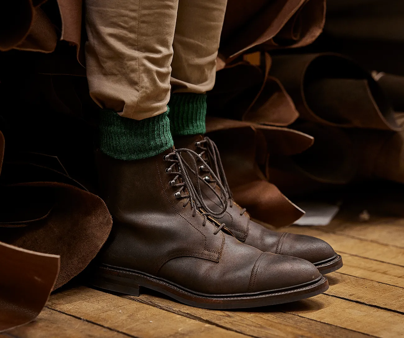 Boot Socks 2 Pair Gift Box sold by Crockett & Jones product image thumbnail 3