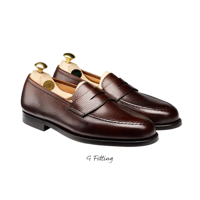 Boston Dark Brown Country Calf Grain (G Fitting) sold by Crockett & Jones