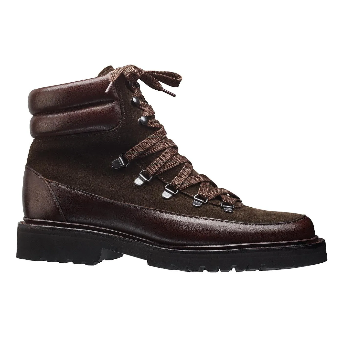 Annie Dark Brown Wax Calf & Earth Green Suede sold by Crockett & Jones product image thumbnail 3