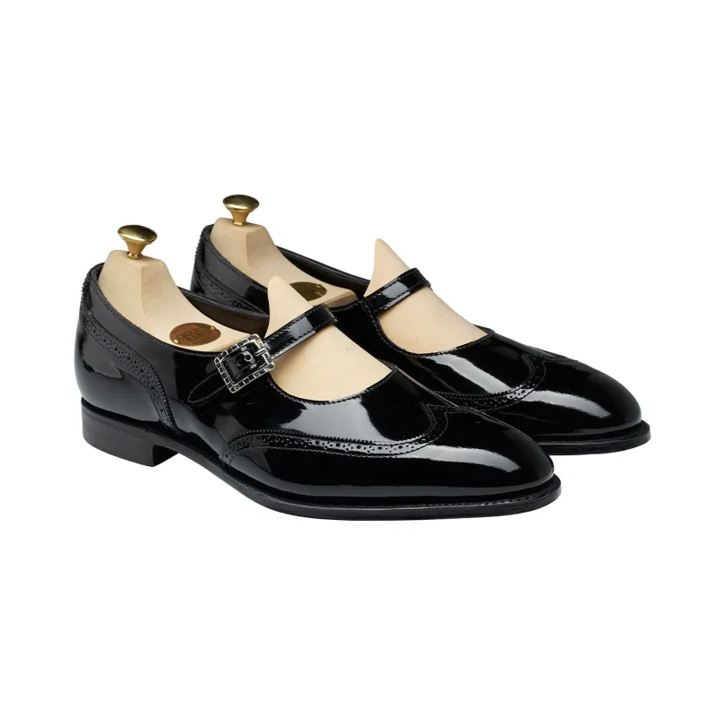 Mary Black Patent made by Crockett & Jones