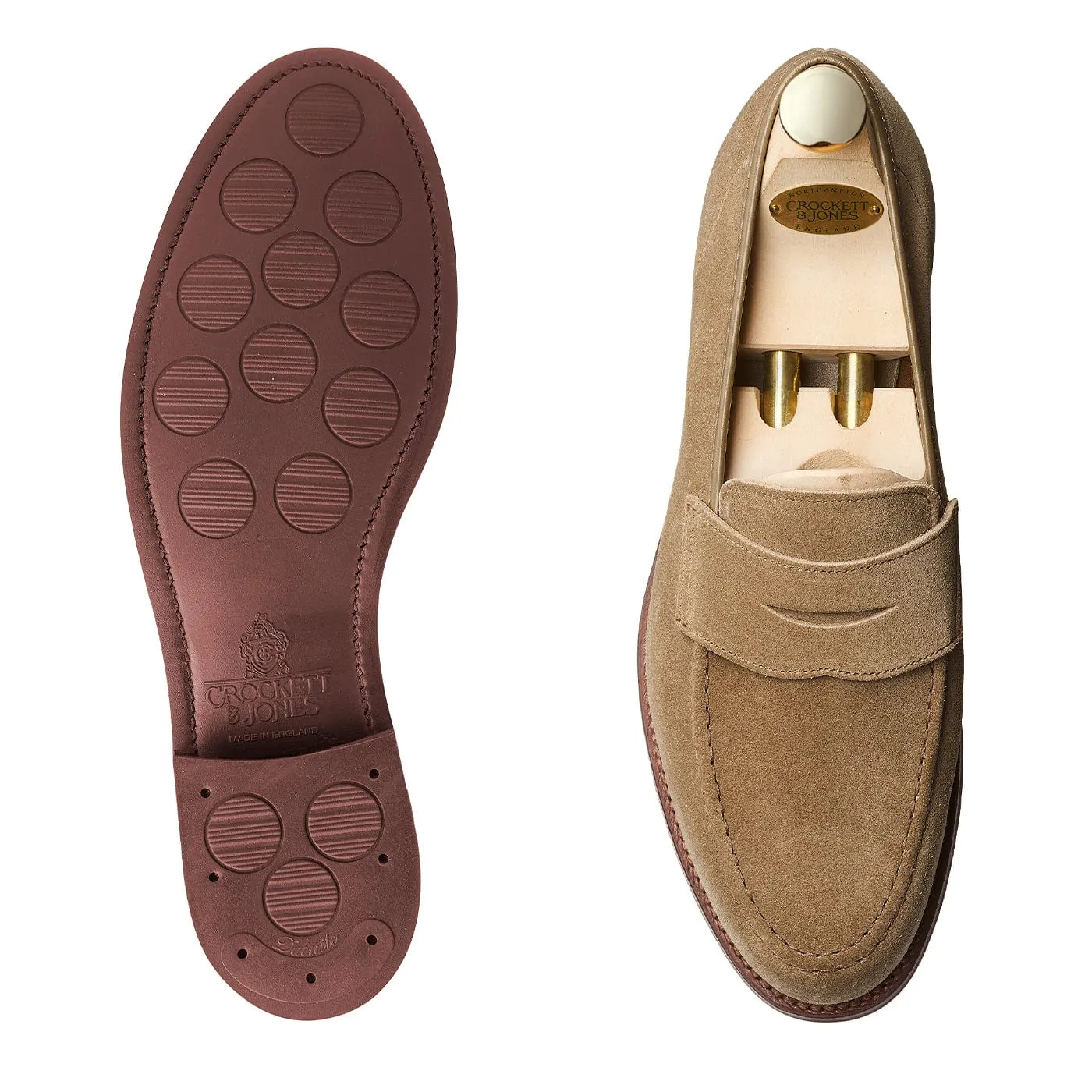 Harvard 2 Khaki Suede sold by Crockett & Jones product image thumbnail 2