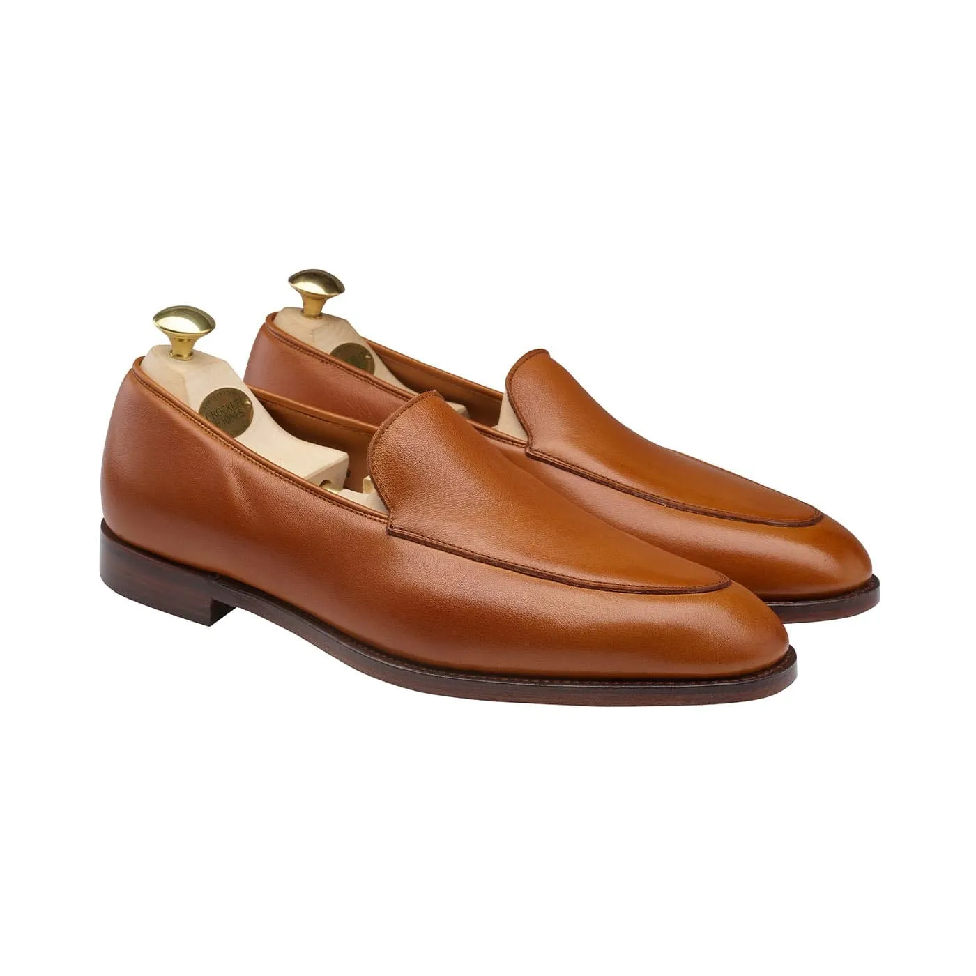 Cannes Tan Milled Calf sold by Crockett & Jones