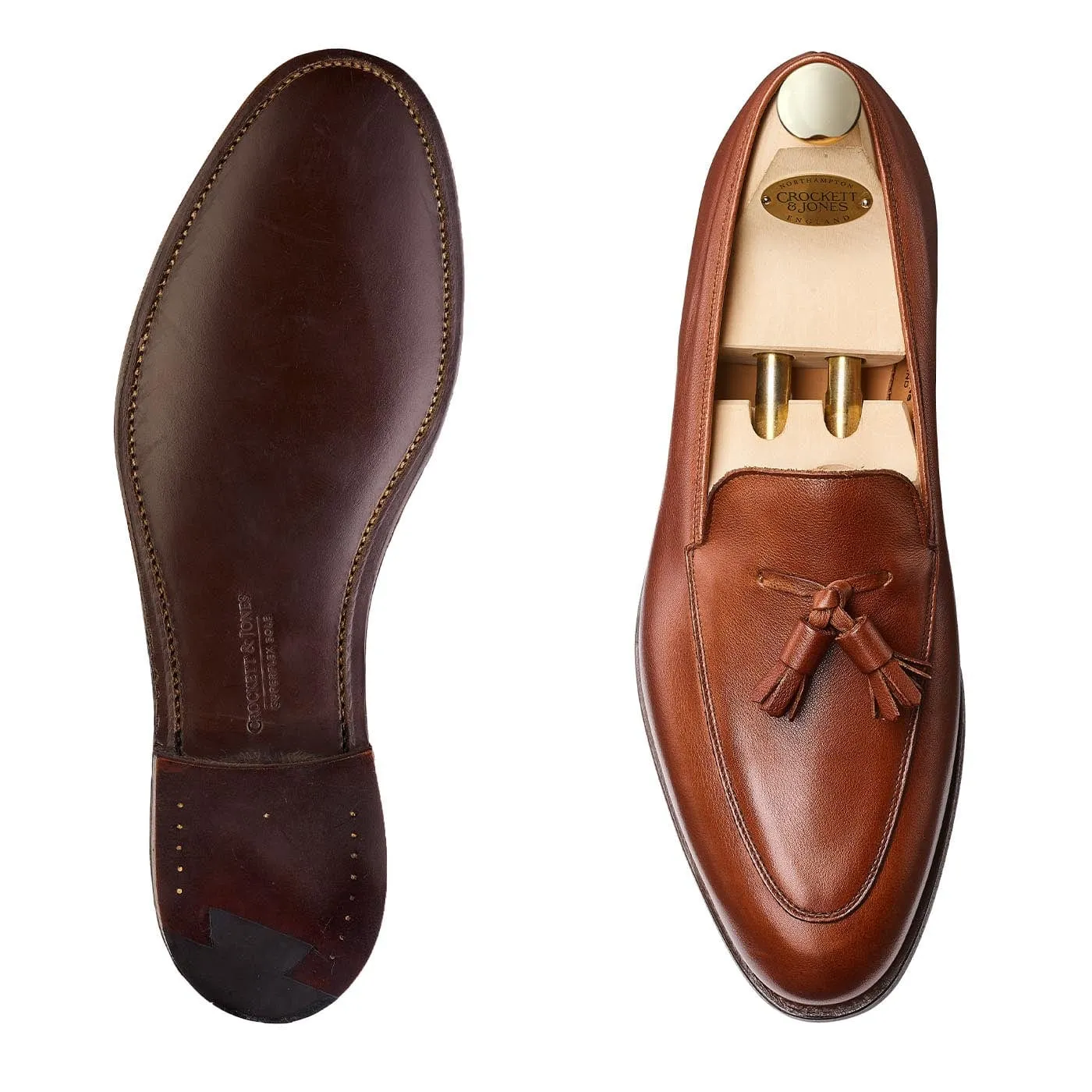 Antibes Chestnut Milled Calf sold by Crockett & Jones product image thumbnail 2