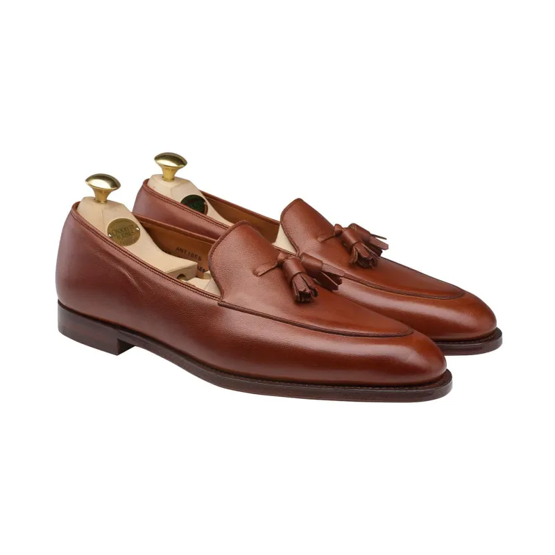 Antibes Chestnut Milled Calf sold by Crockett & Jones