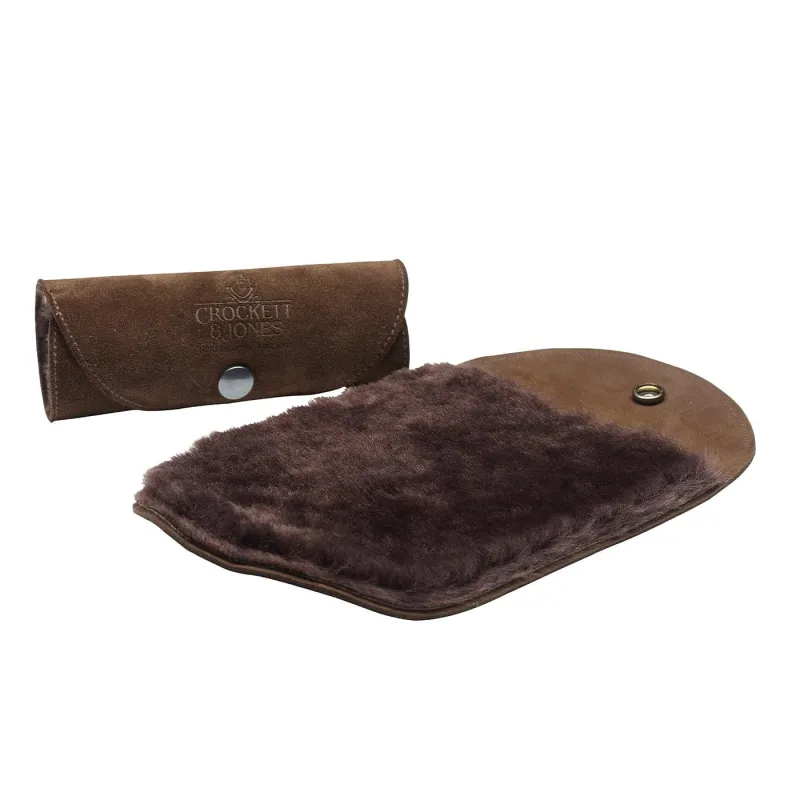 Shearling Polishing Mitt made by Crockett & Jones
