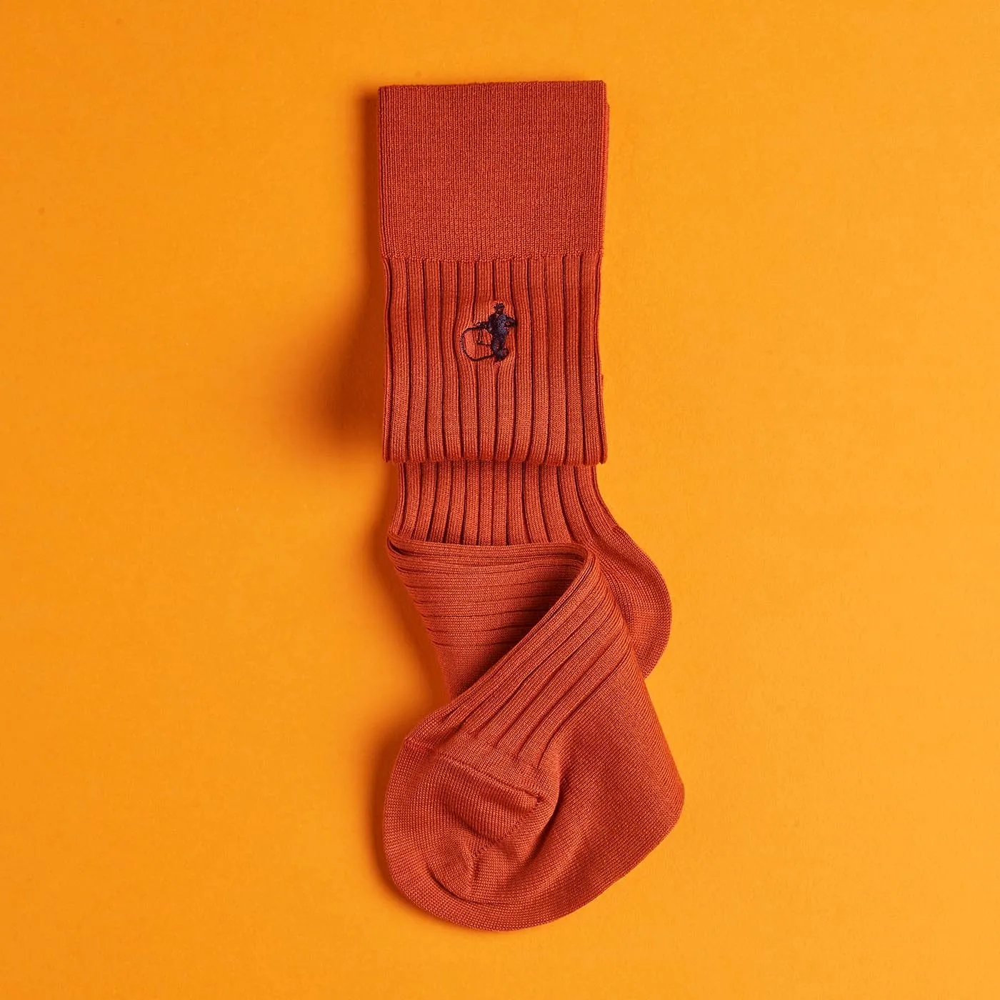 Simply Sartorial Socks - Rust sold by Crockett & Jones product image thumbnail 2