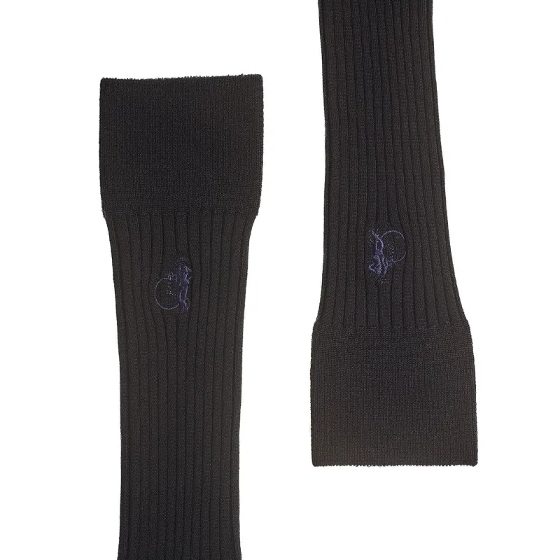 Simply Sartorial Socks - Ebony Black sold by Crockett & Jones