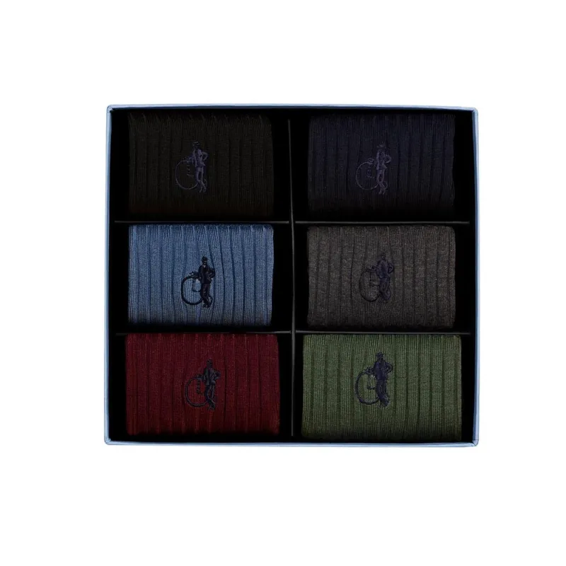 Simply Sartorial Socks - 6 Pair Gift Box sold by Crockett & Jones