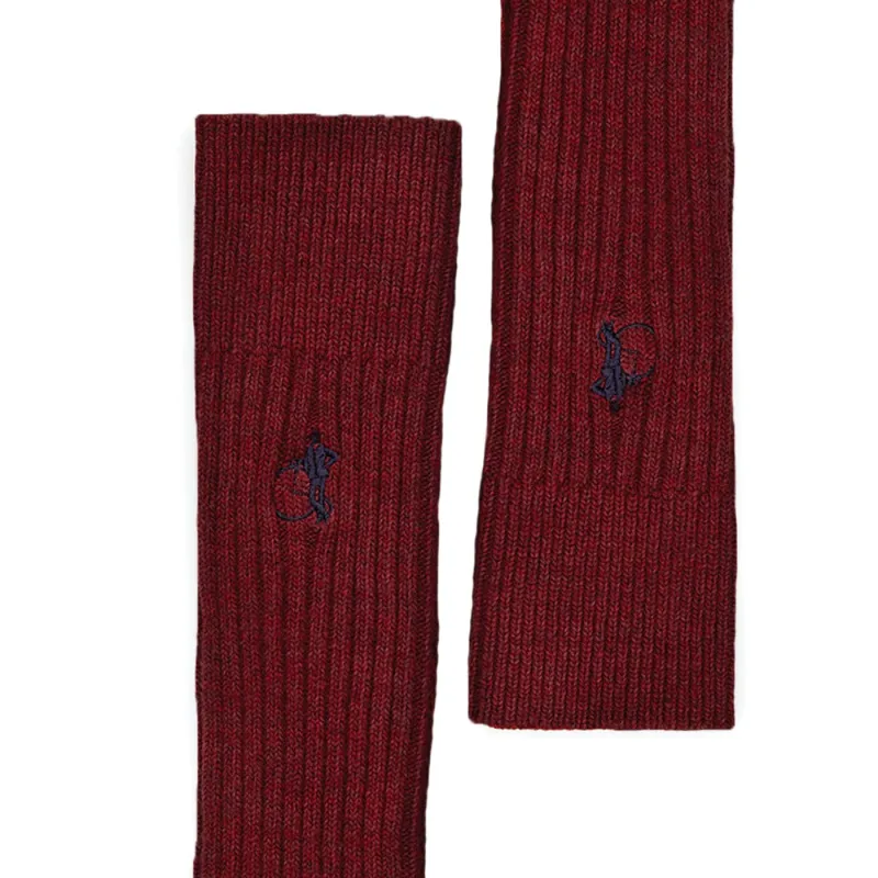 Boot Socks - Dark Red sold by Crockett & Jones