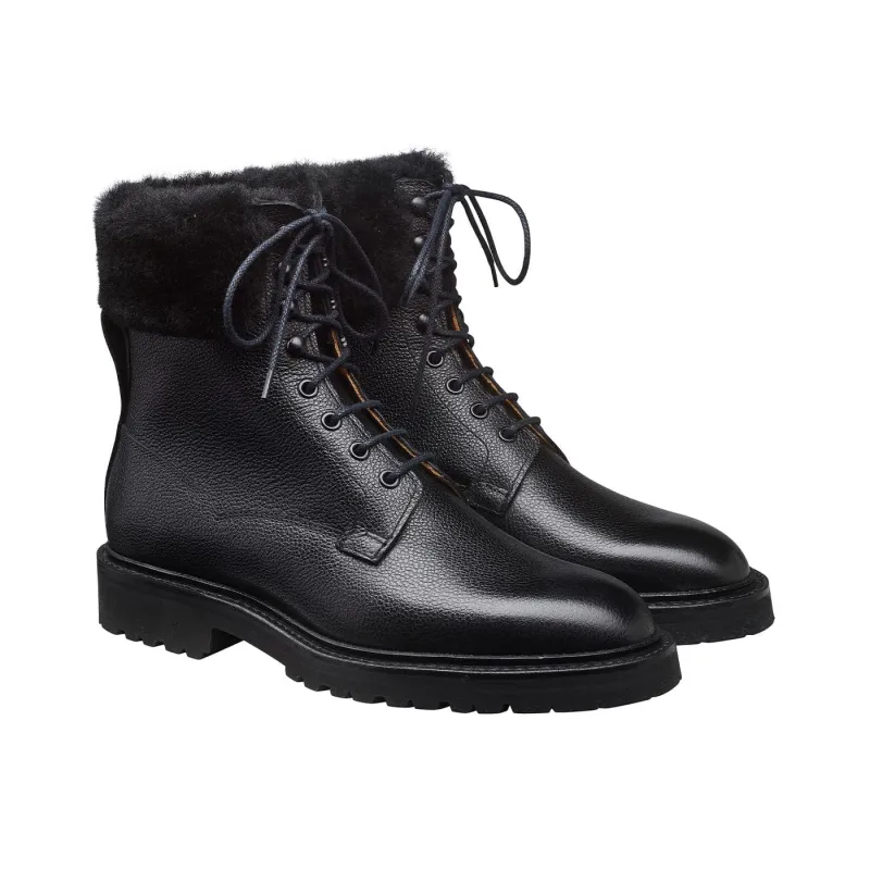 Ailsa Black Pebble Grain made by Crockett & Jones
