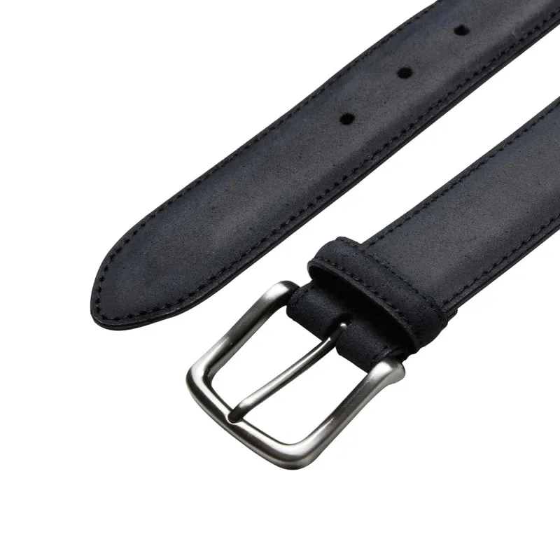 Belt Black Rough-Out Suede sold by Crockett & Jones