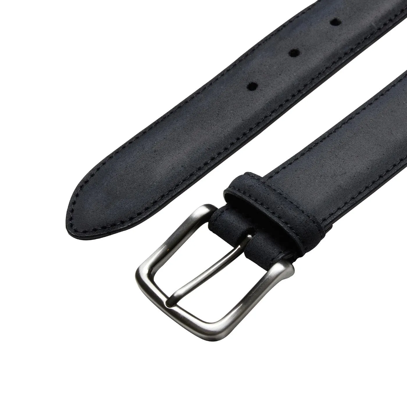 Belt Black Rough-Out Suede sold by Crockett & Jones