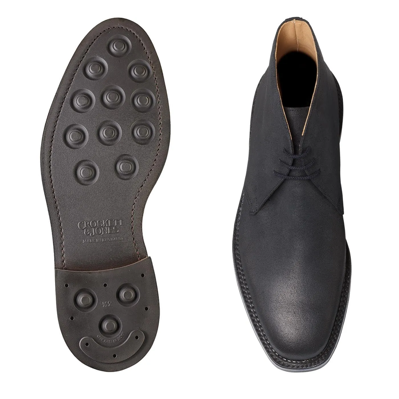 Molton Black Rough-Out Suede sold by Crockett & Jones product image thumbnail 2