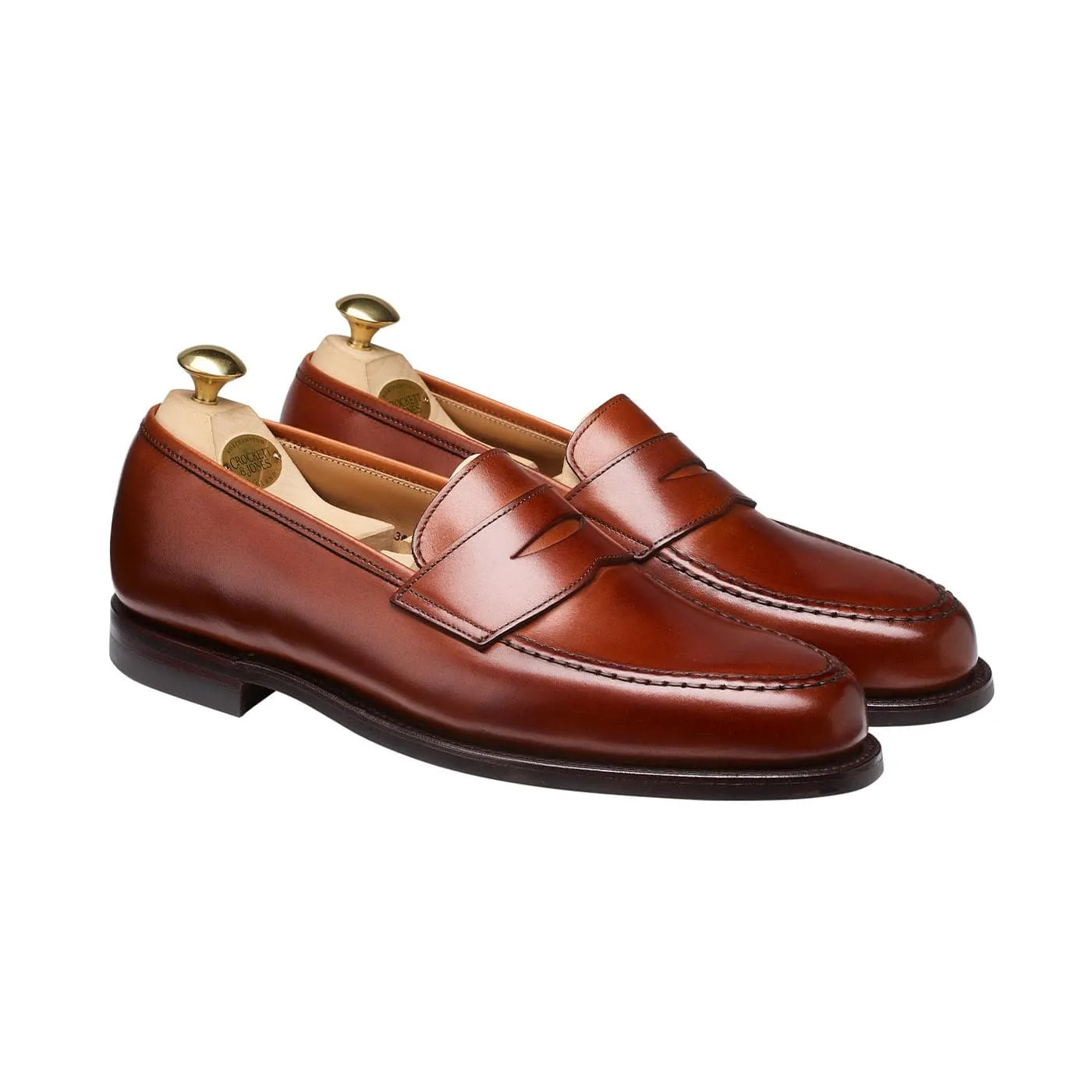 Boston Chestnut Burnished Calf sold by Crockett & Jones