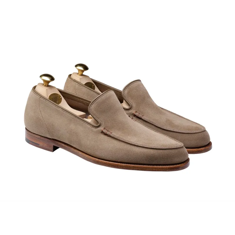 Salcombe Khaki Suede sold by Crockett & Jones