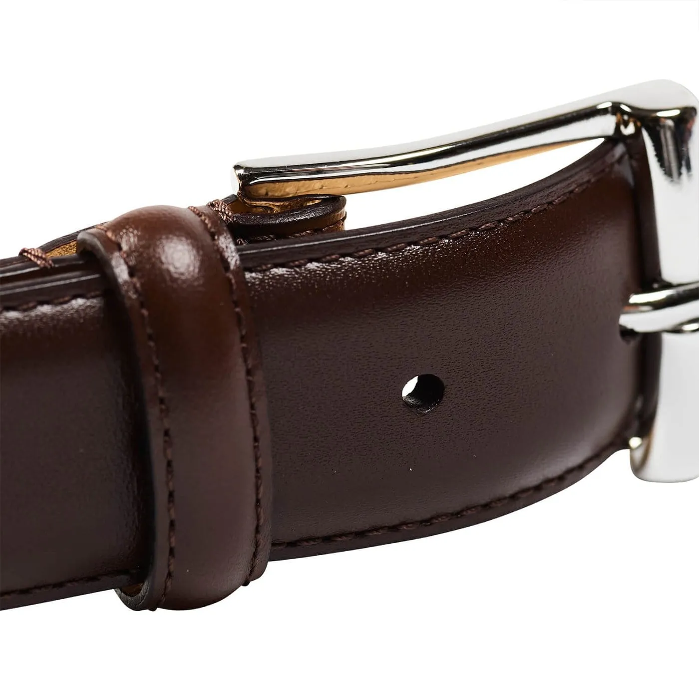 Belt Dark Brown Burnished Calf sold by Crockett & Jones product image thumbnail 2