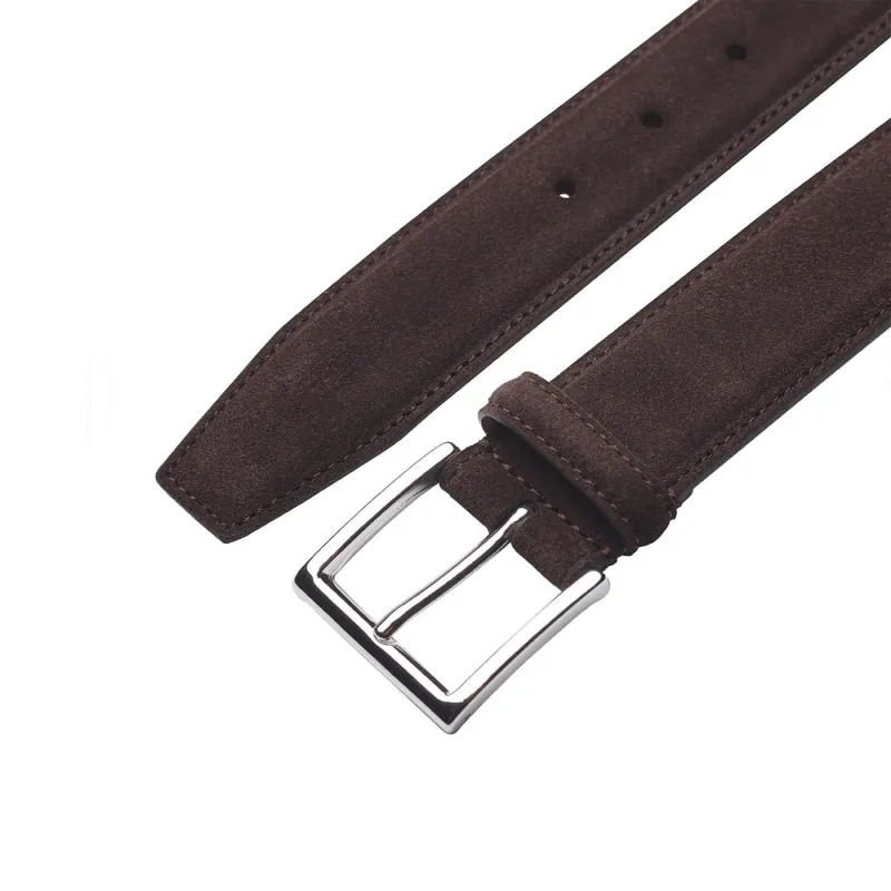 Belt Dark Brown Suede sold by Crockett & Jones