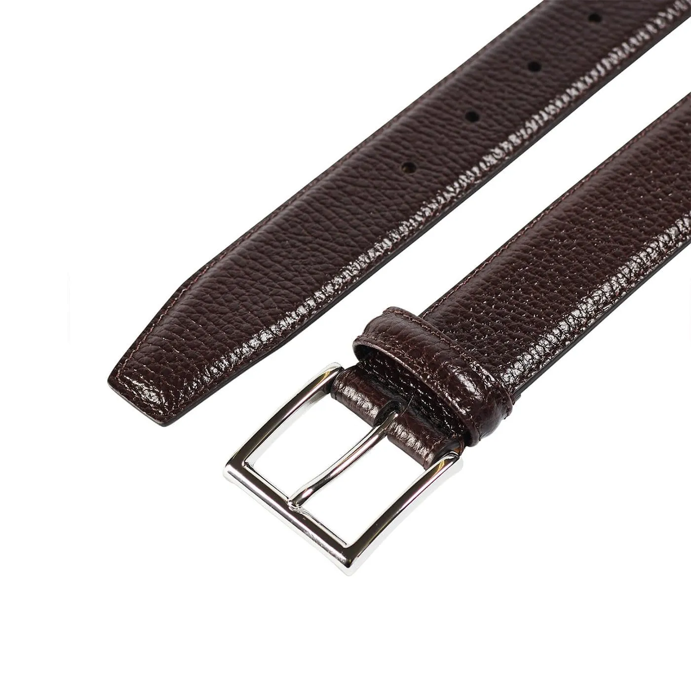 Belt Dark Brown Country Calf sold by Crockett & Jones