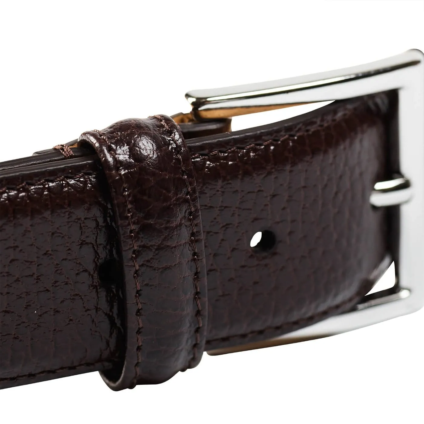 Belt Dark Brown Country Calf sold by Crockett & Jones product image thumbnail 2