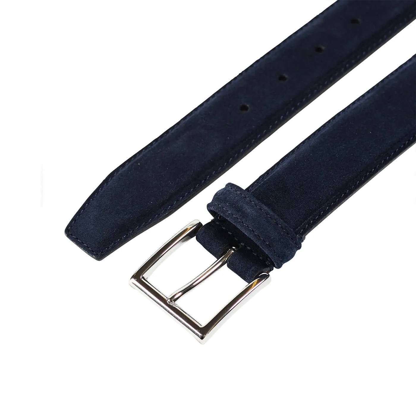 Belt Navy Suede sold by Crockett & Jones