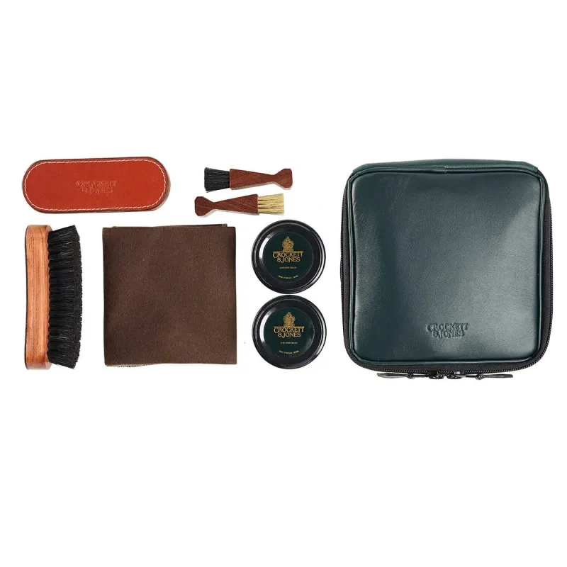 Green Leather Shoe Care Kit sold by Crockett & Jones