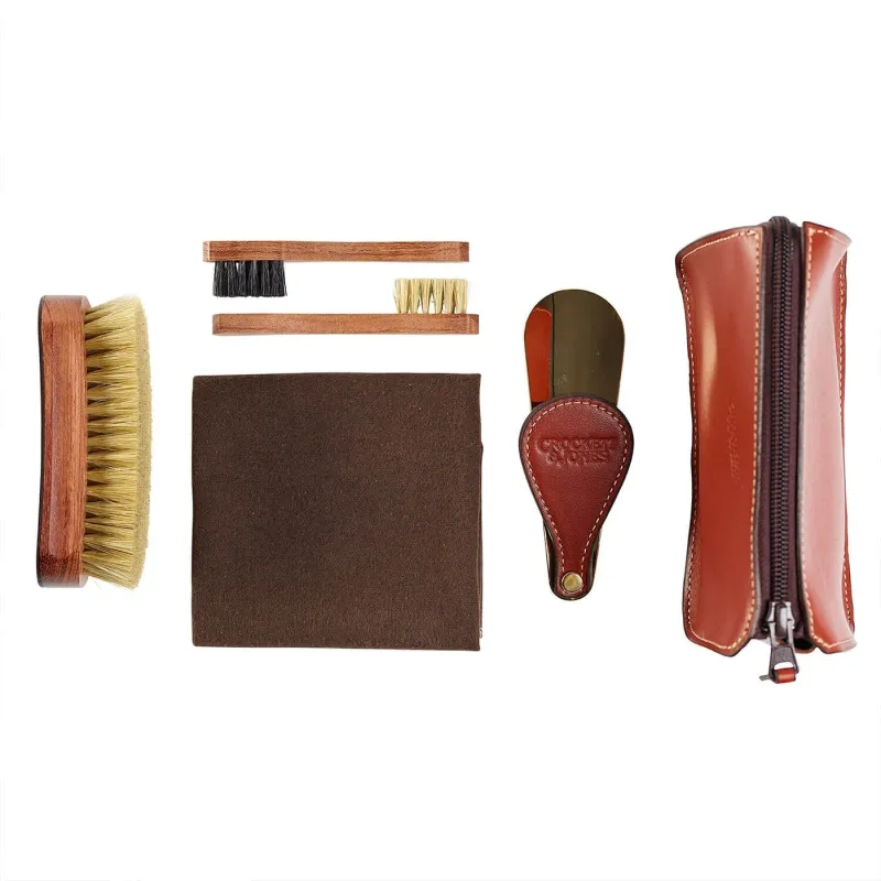 Leather Travel Shoe Care Kit sold by Crockett & Jones