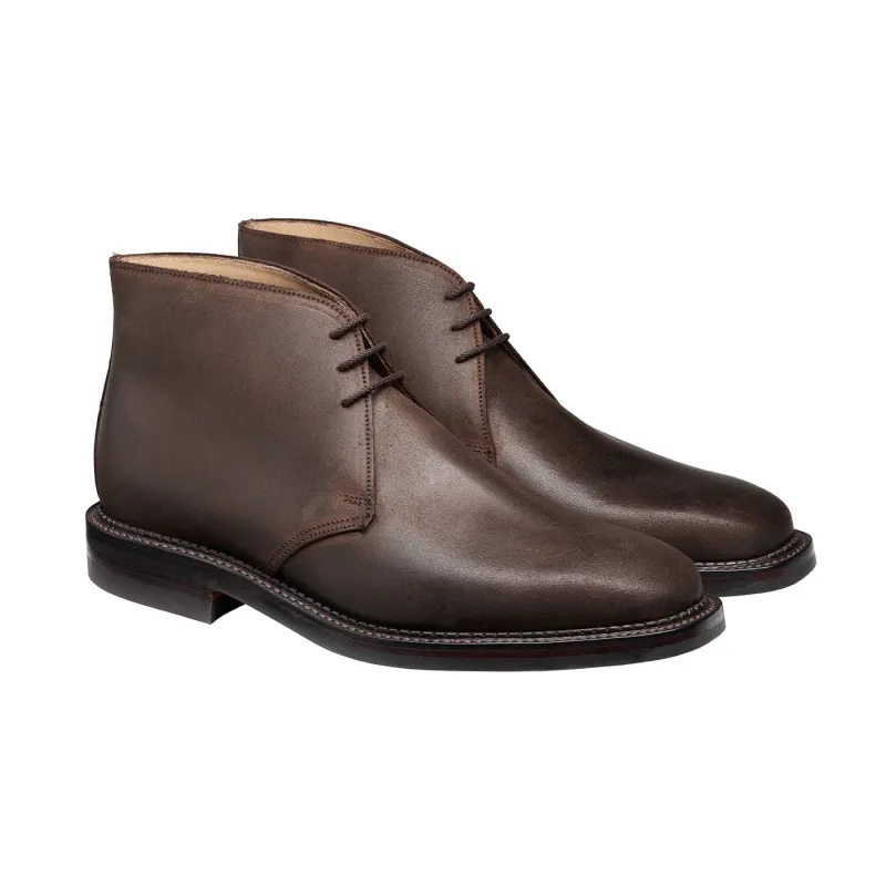 Molton Dark Brown Rough-Out Suede sold by Crockett & Jones