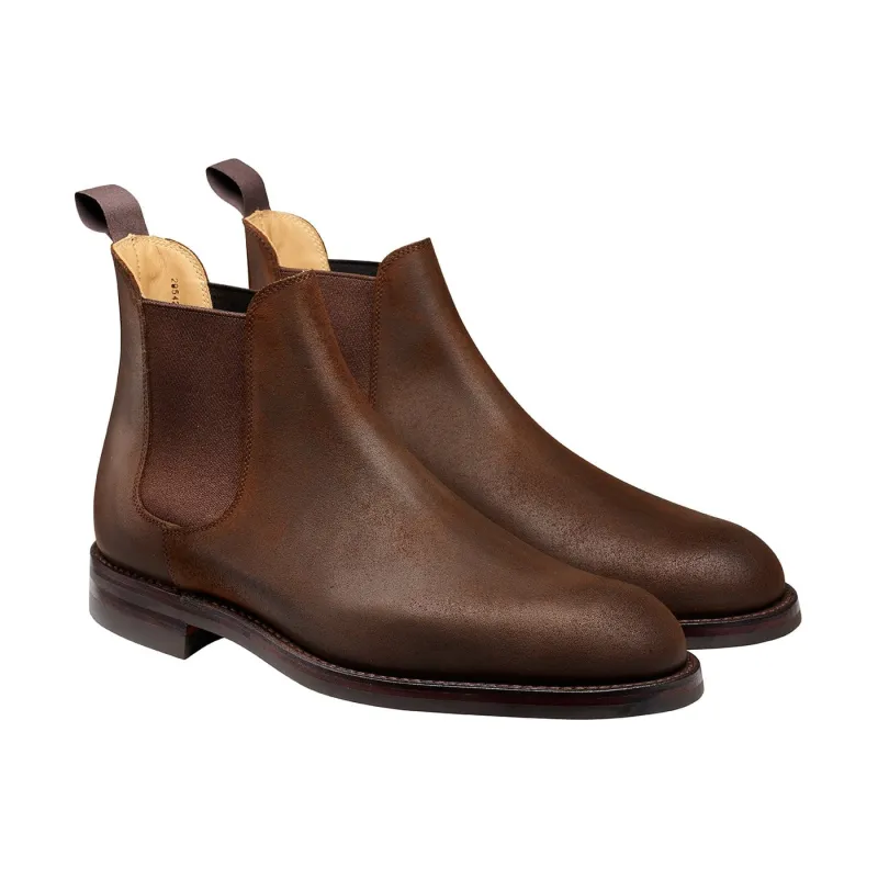 Chelsea 5 Dark Brown Rough-Out Suede sold by Crockett & Jones