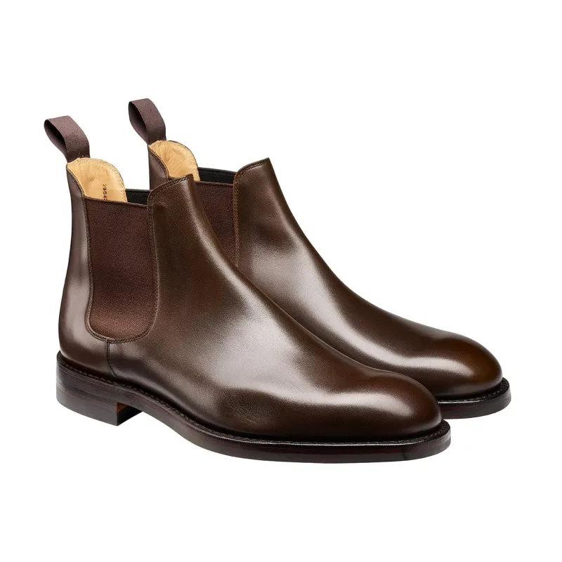 Chelsea 5 Dark Brown Wax Calf sold by Crockett & Jones