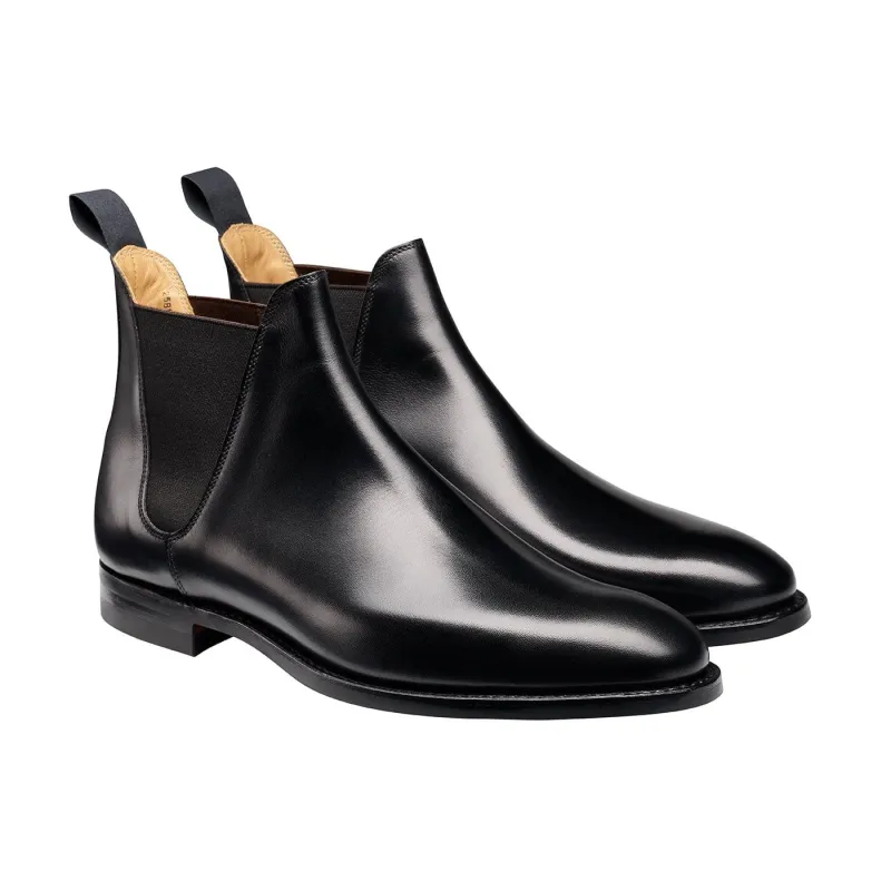 Chelsea 8 Black Calf made by Crockett & Jones