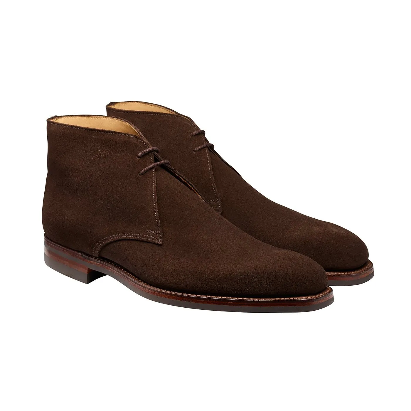 Tetbury Dark Brown Suede sold by Crockett & Jones