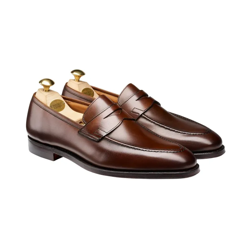Sydney Dark Brown Burnished Calf sold by Crockett & Jones